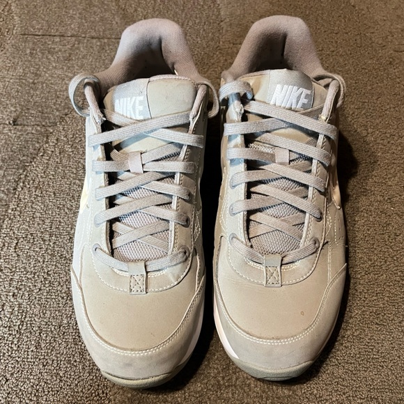 Vintage Nike Air Light Grey & White Sneakers Shoes Script Logo 00’s 310190-011 - Picture 2 of 16